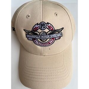 Indianapolis Motor Speedway Hat Centennial Era 2009-2011 Tan Lids Safety Cap Men
